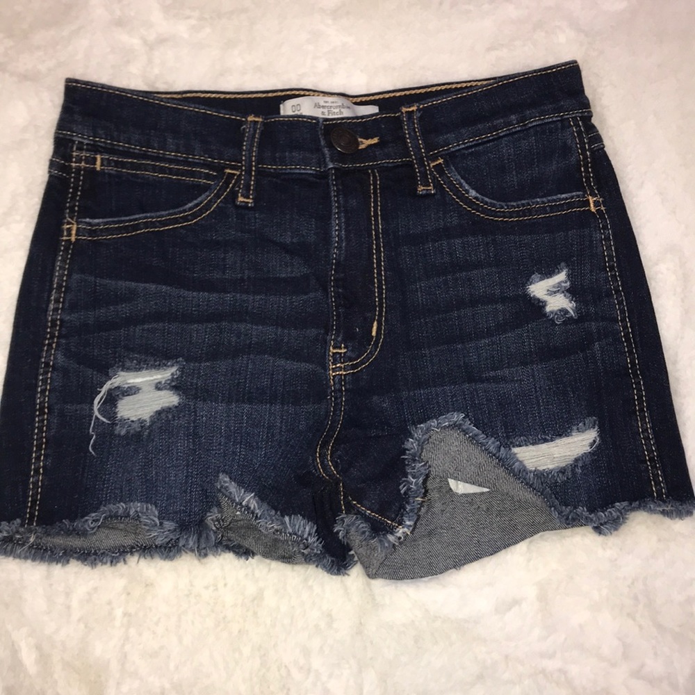 Dark denim shorts